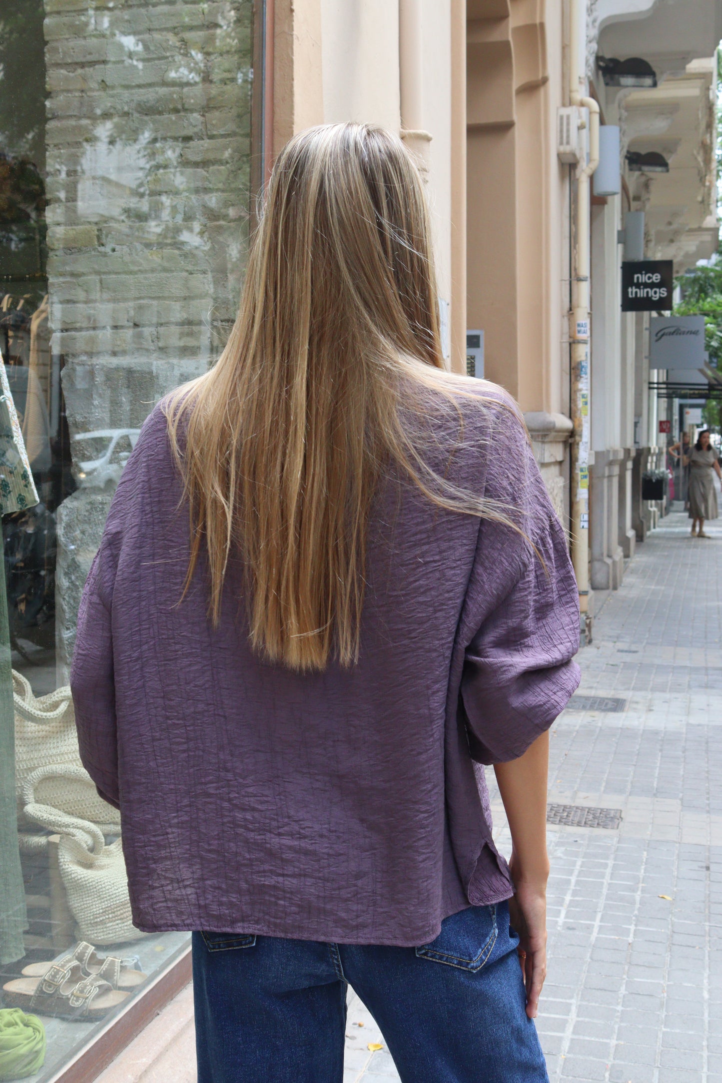 CAMISA JAPONESA LILA
