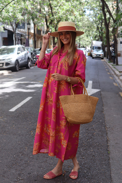 VESTIDO PALMA FRESA