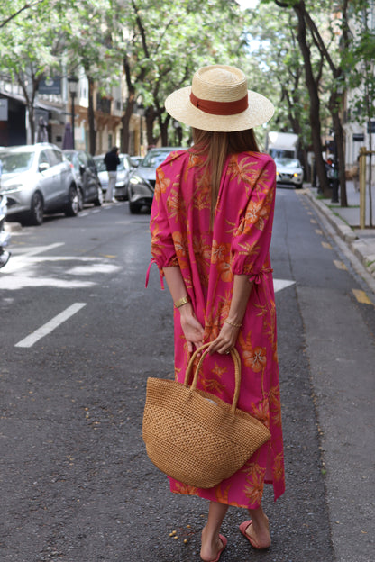 VESTIDO PALMA FRESA