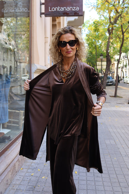 KIMONO TERCIOPLEO MARRÓN