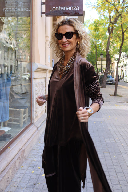 KIMONO TERCIOPLEO MARRÓN