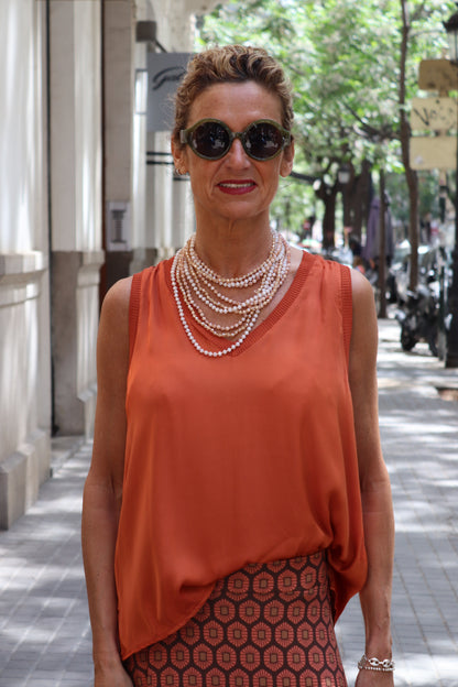 TOP RASO NARANJA
