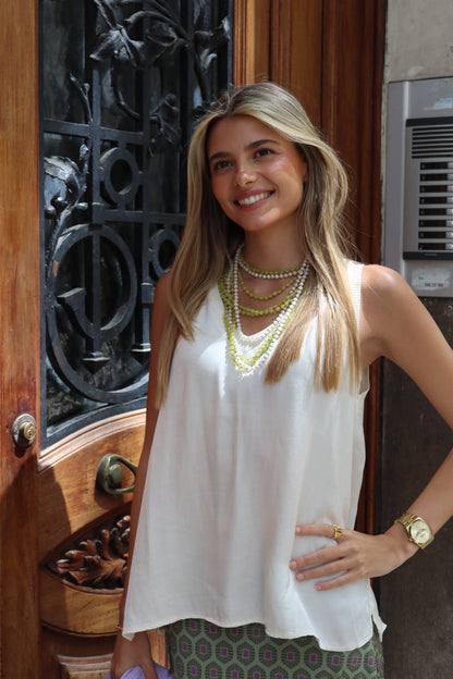 TOP RASO BLANCO