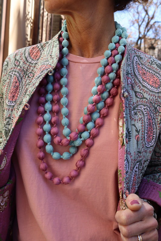 COLLAR NATALIA ROSA EMPOLVADO