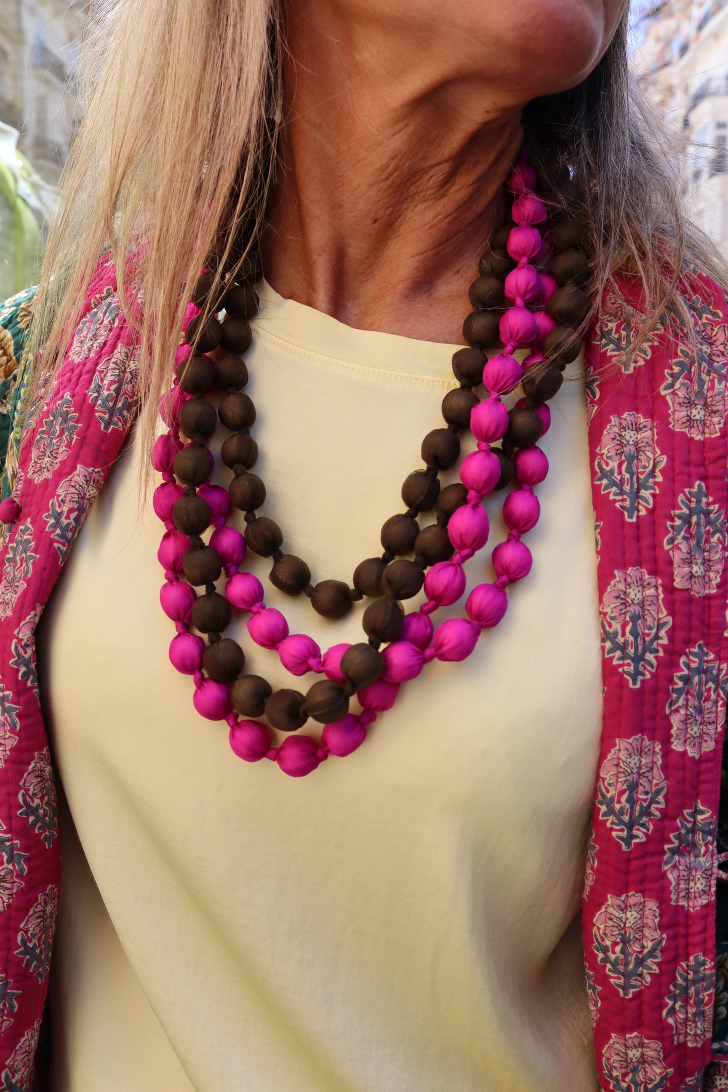 COLLAR NATALIA ROSA FUCSIA