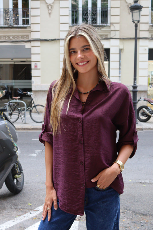 CAMISA JULIA BERENJENA