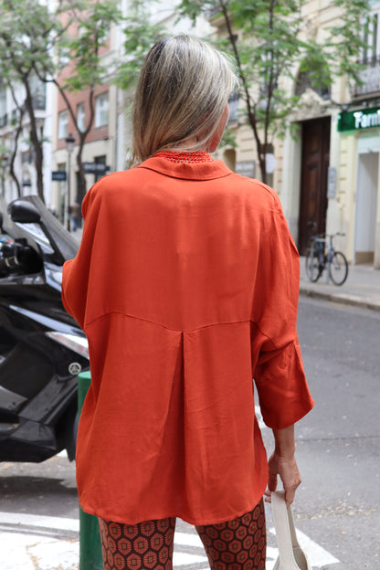 CAMISA PALOMA NARANJA