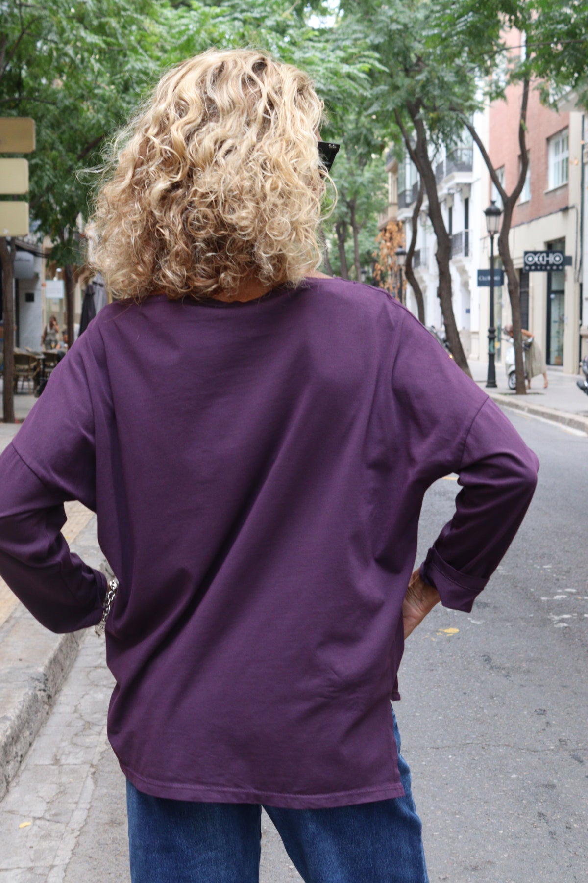 CAMISETA LUCIA BERENJENA