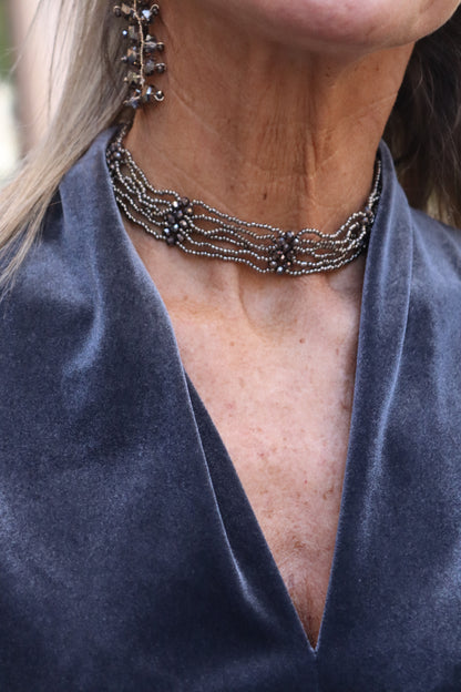 CHOKER PLATEADO