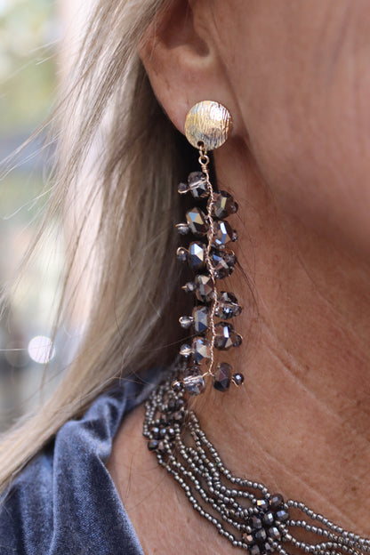 PENDIENTES CASCADA GRISACEO