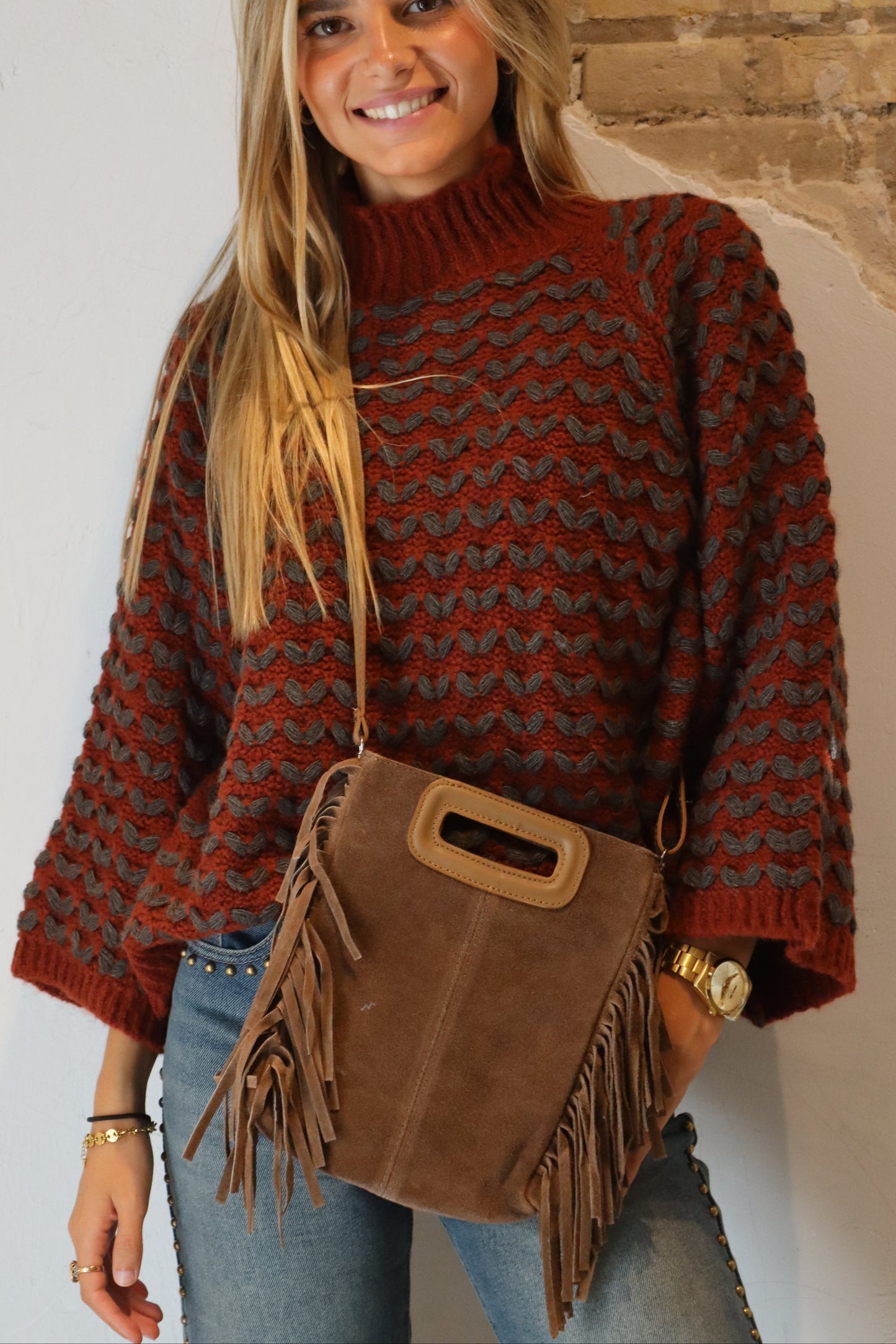 BOLSO FLECOS CAMEL