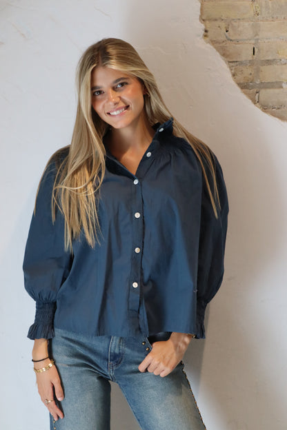 CAMISA CHLOE PETROLEO