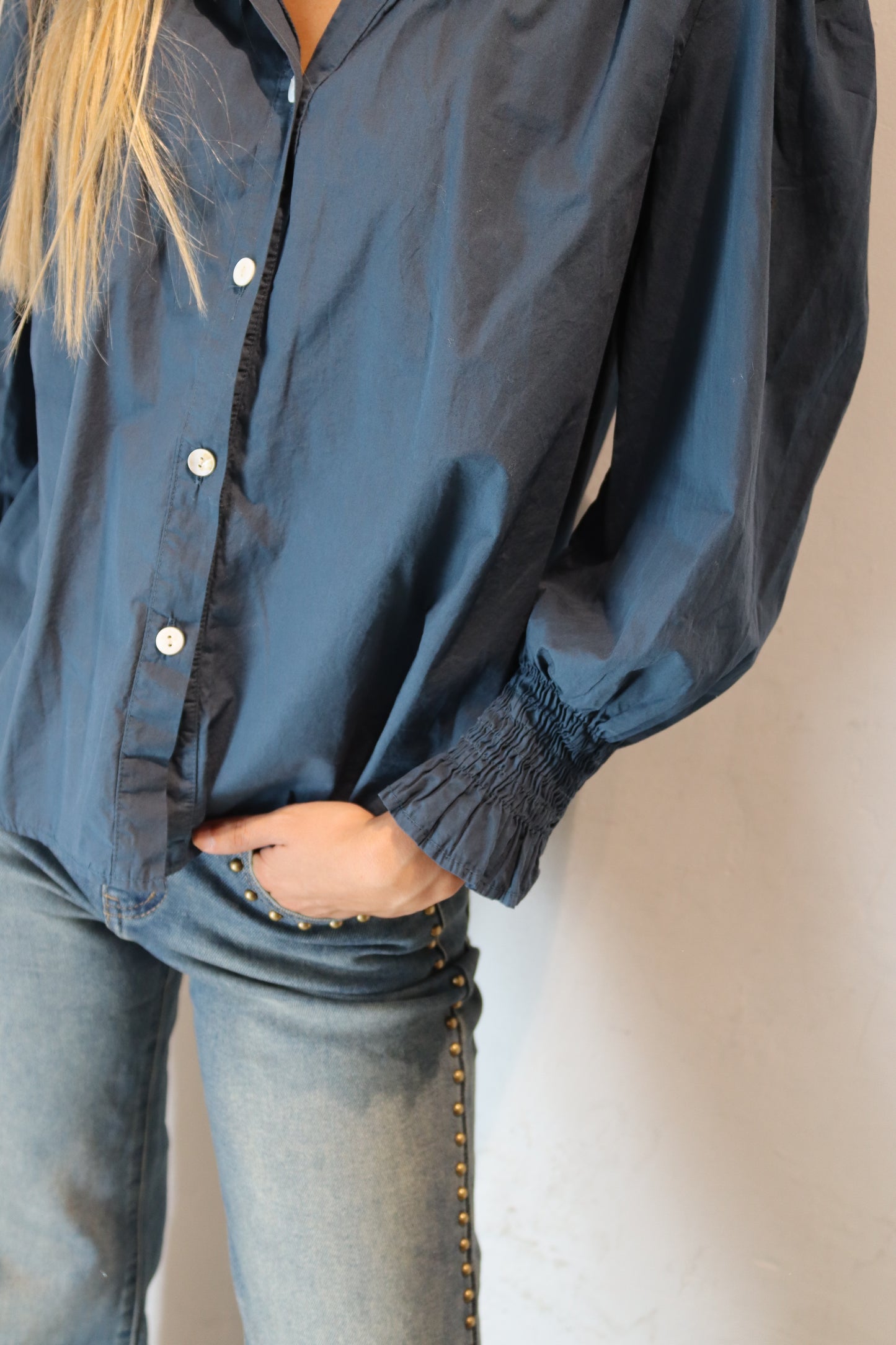 CAMISA CHLOE PETROLEO
