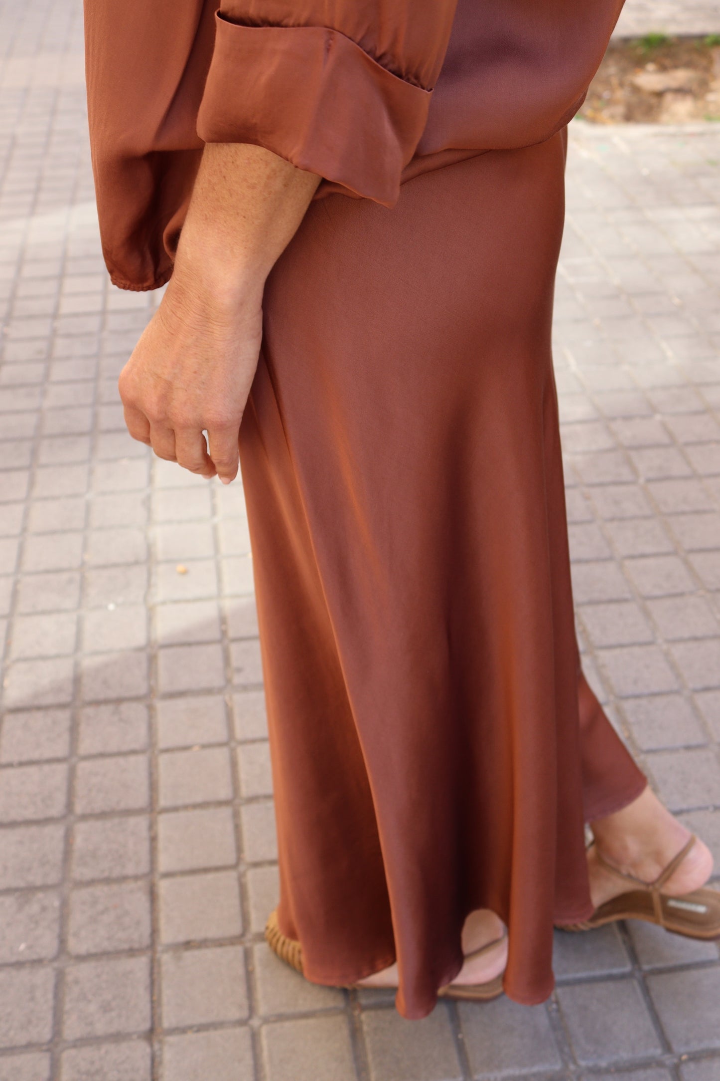 FALDA MONACO MARRÓN