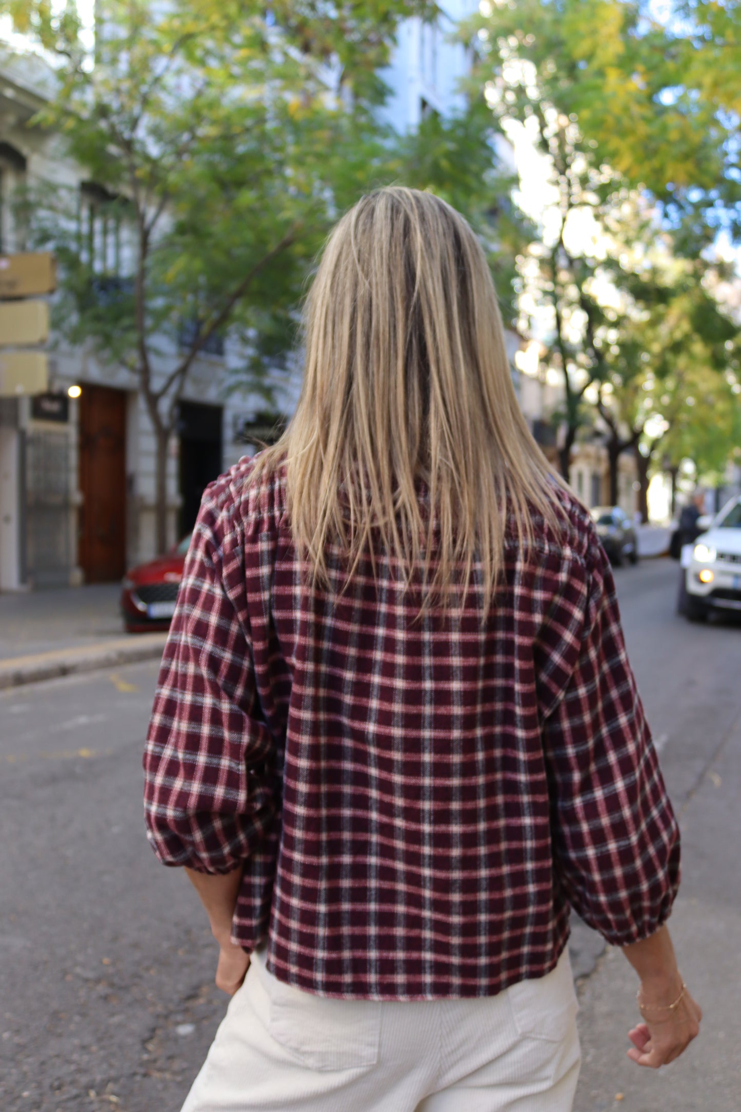 CAMISA PAULA BERENJENA