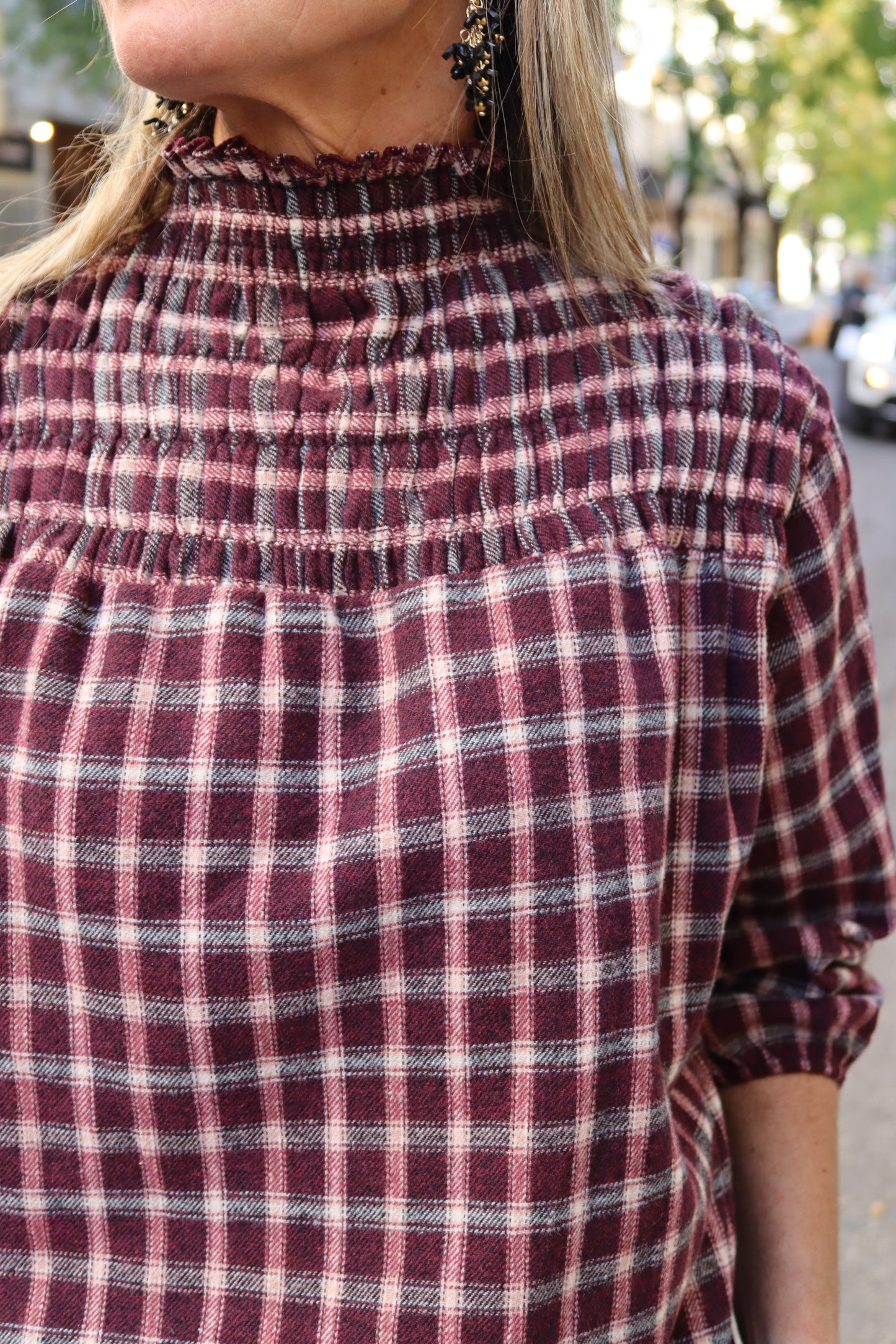 CAMISA PAULA BERENJENA