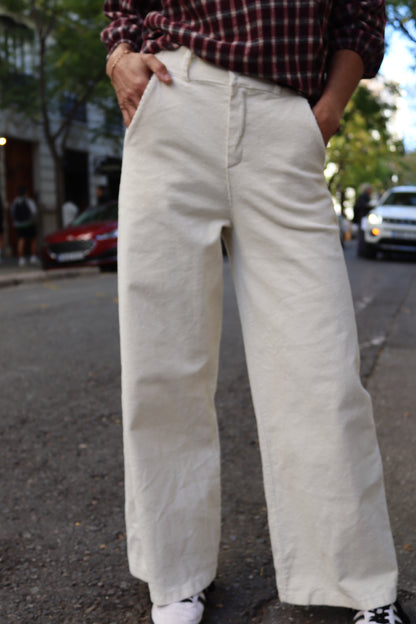 PANTALÓN PANA CRUDO