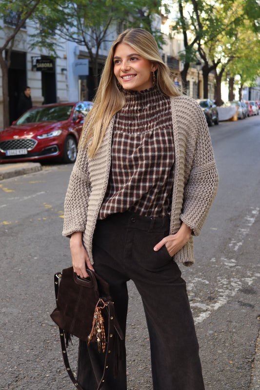 CHAQUETA SILVIA BEIGE