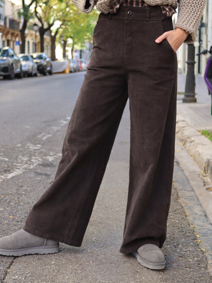 PANTALÓN PANA CHOCOLATE