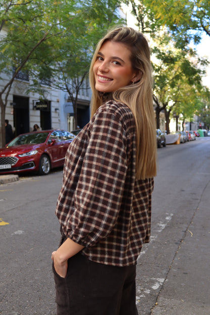 CAMISA PAULA CHOCOLATE