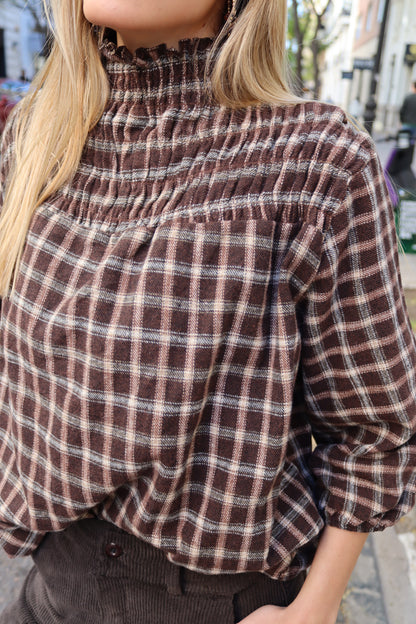 CAMISA PAULA CHOCOLATE