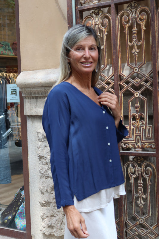 CAMISA ISA AZUL