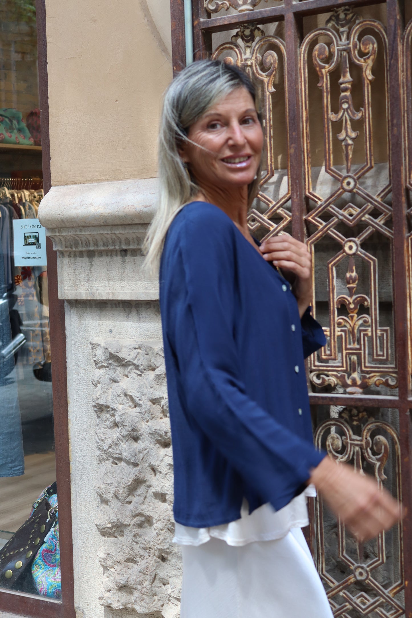 CAMISA ISA AZUL