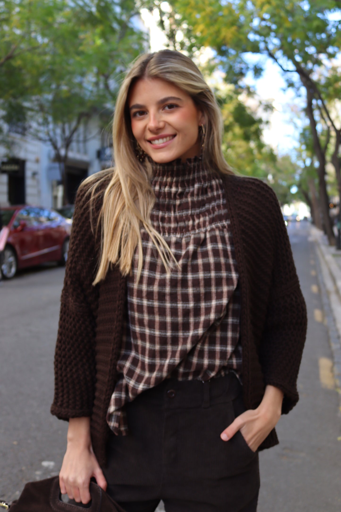 CHAQUETA SILVIA CHOCOLATE