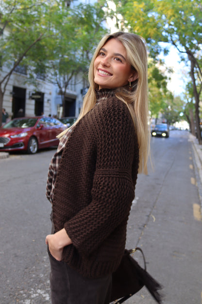 CHAQUETA SILVIA CHOCOLATE