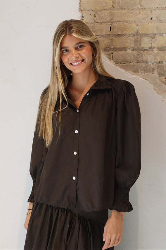 CAMISA CHLOE CHOCOLATE