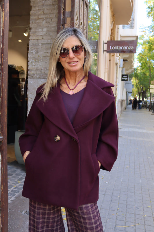 ABRIGO ITALIA BURDEOS