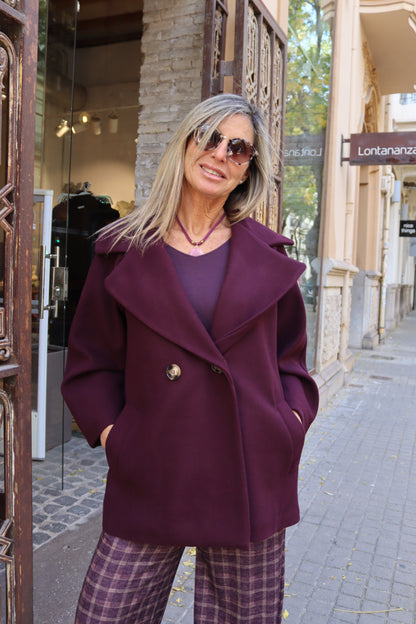 ABRIGO ITALIA BURDEOS
