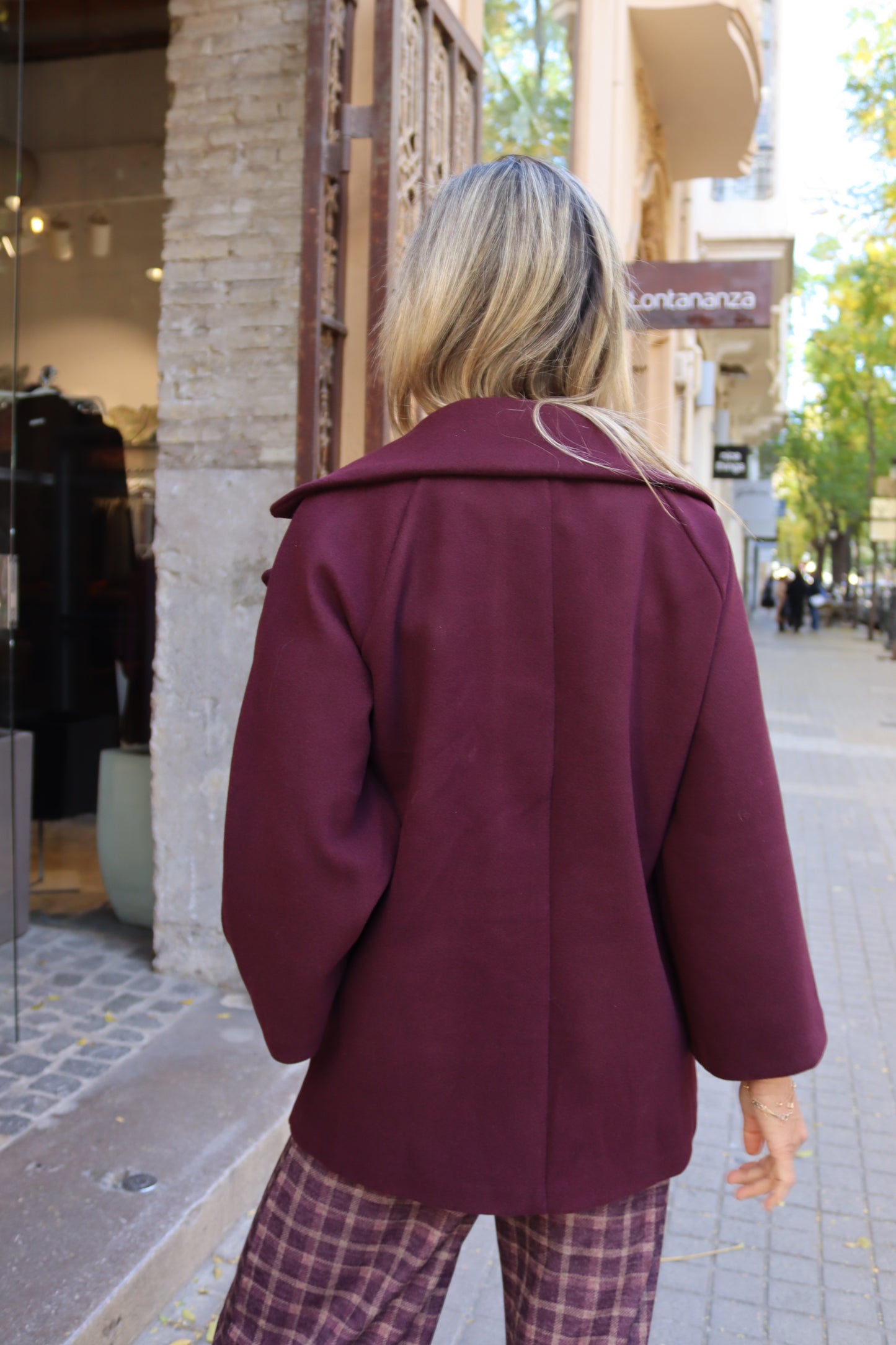 ABRIGO ITALIA BURDEOS