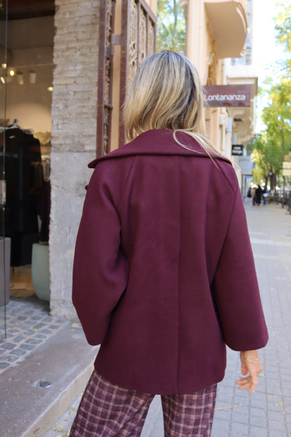 ABRIGO ITALIA BURDEOS