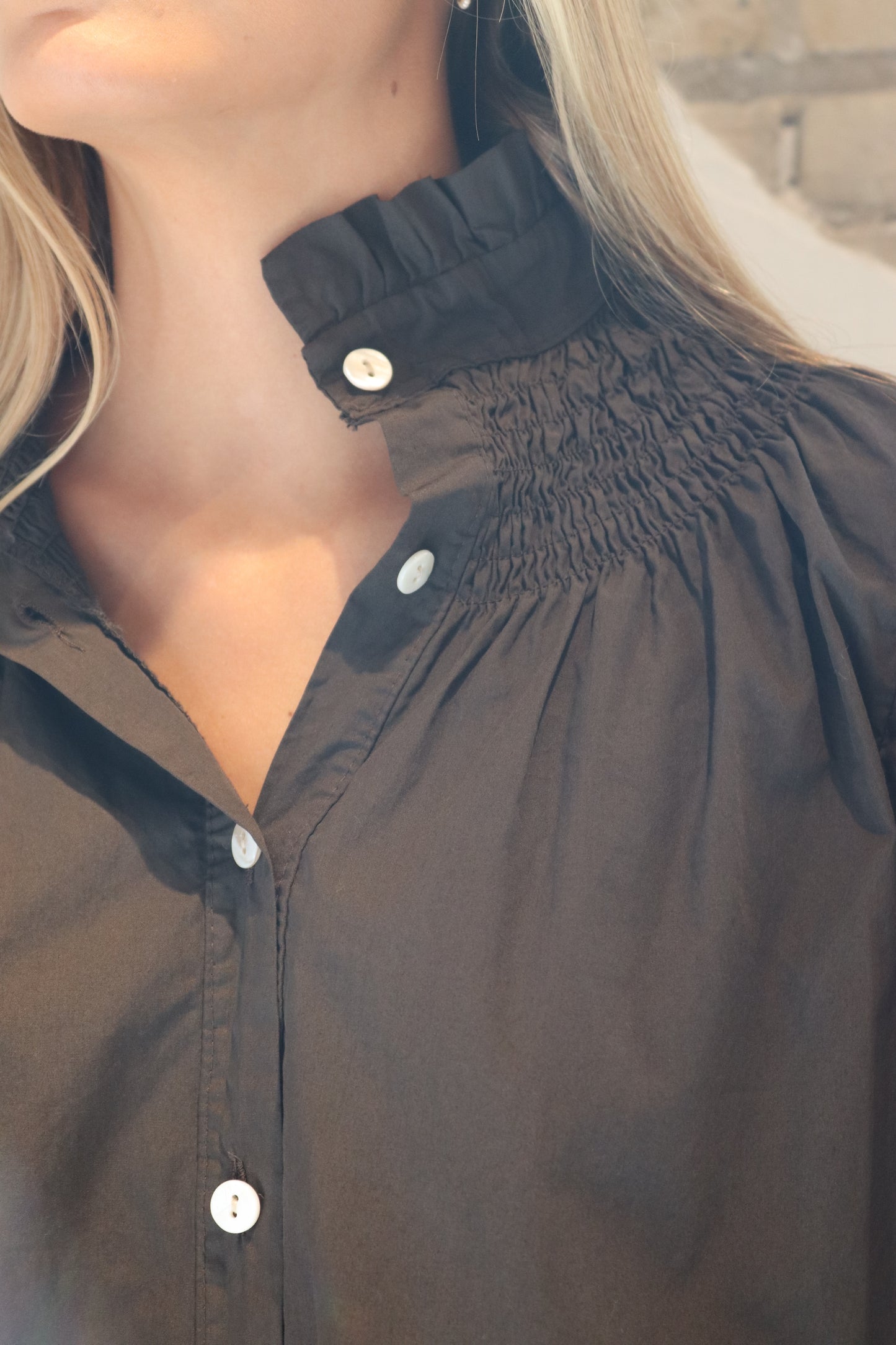CAMISA CHLOE CHOCOLATE