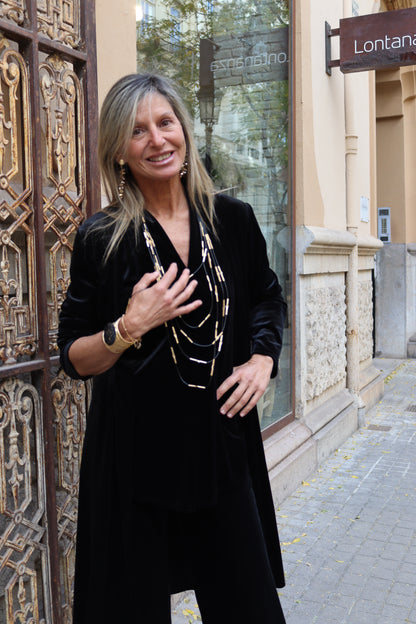 KIMONO TERCIOPLEO NEGRO