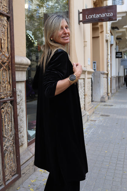 KIMONO TERCIOPLEO NEGRO