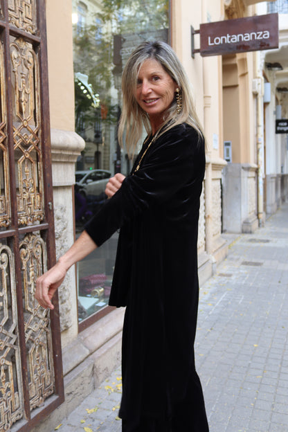 KIMONO TERCIOPLEO NEGRO
