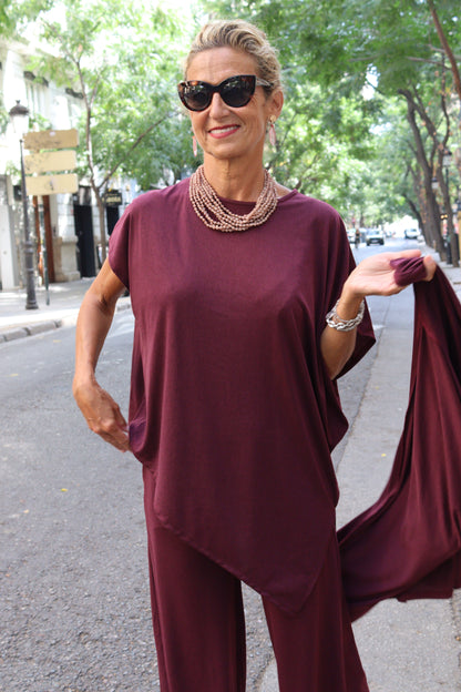 CAMISETA GEMA BURDEOS