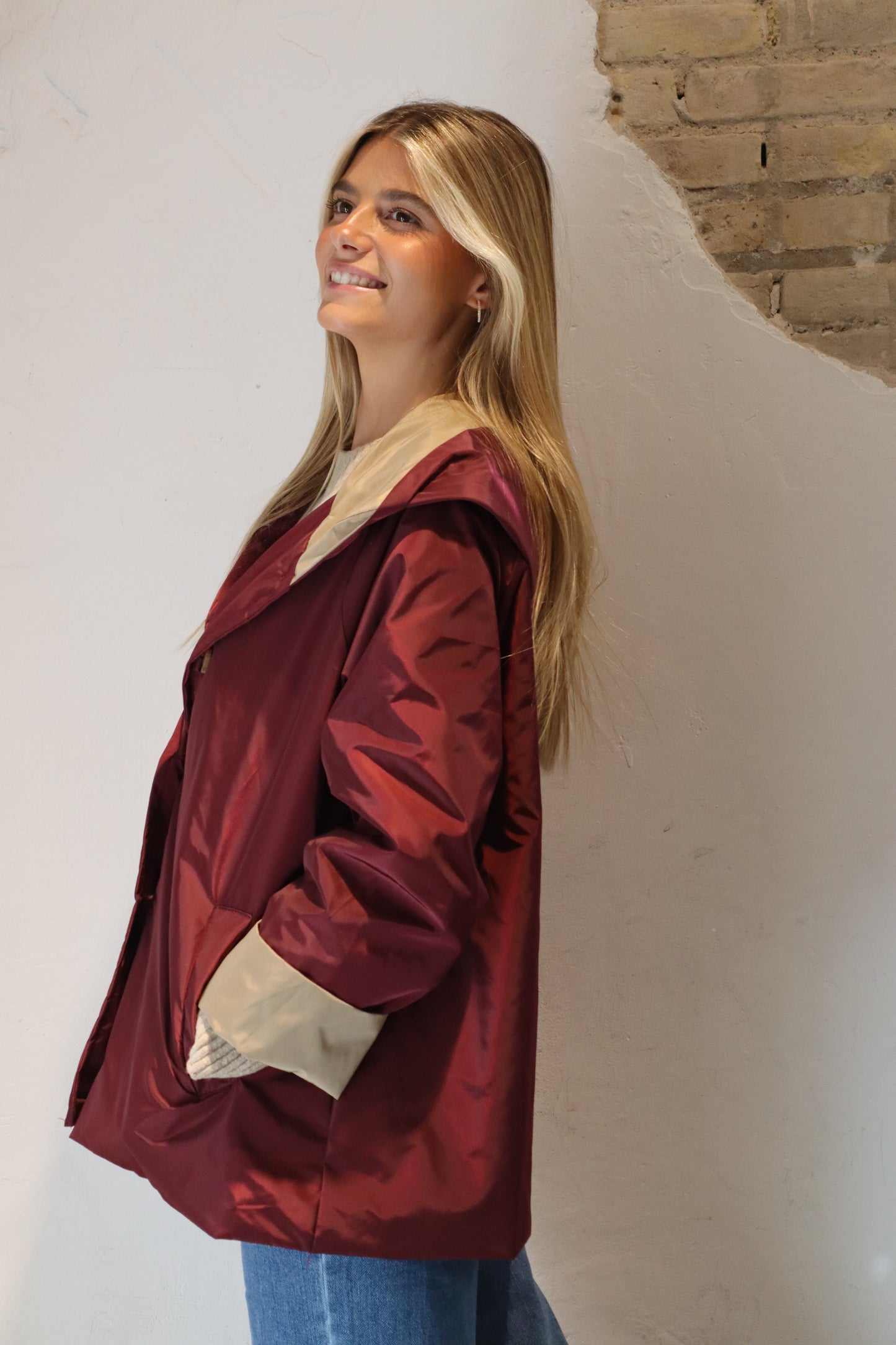PARKA CAPUCHA VINO