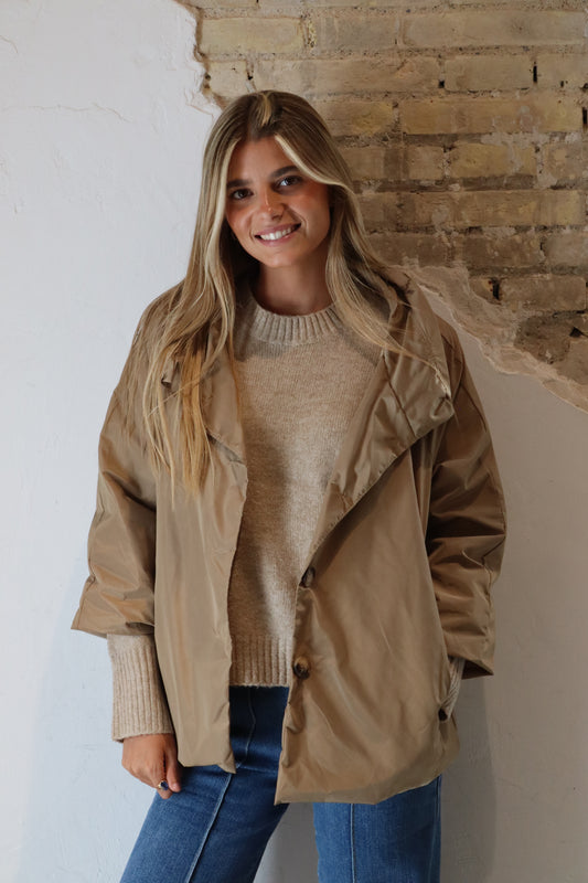 PARKA CORTA CAMEL