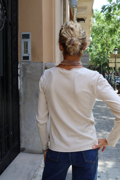 JERSEY BASICO BEIGE