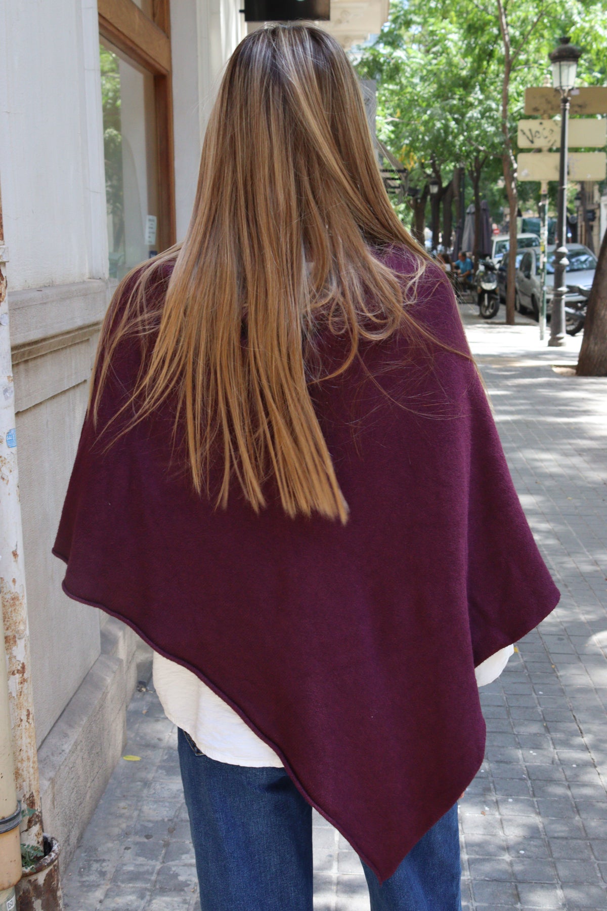 PONCHO PAULA BERENJENA