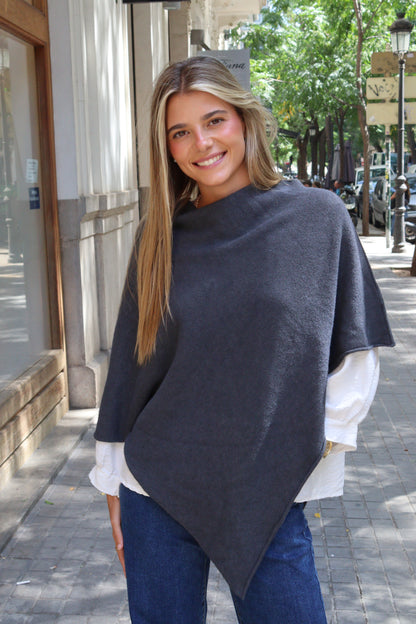 PONCHO PAULA GRIS
