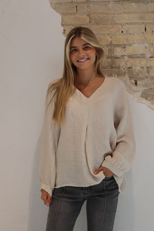 CAMISA CRIS BEIGE