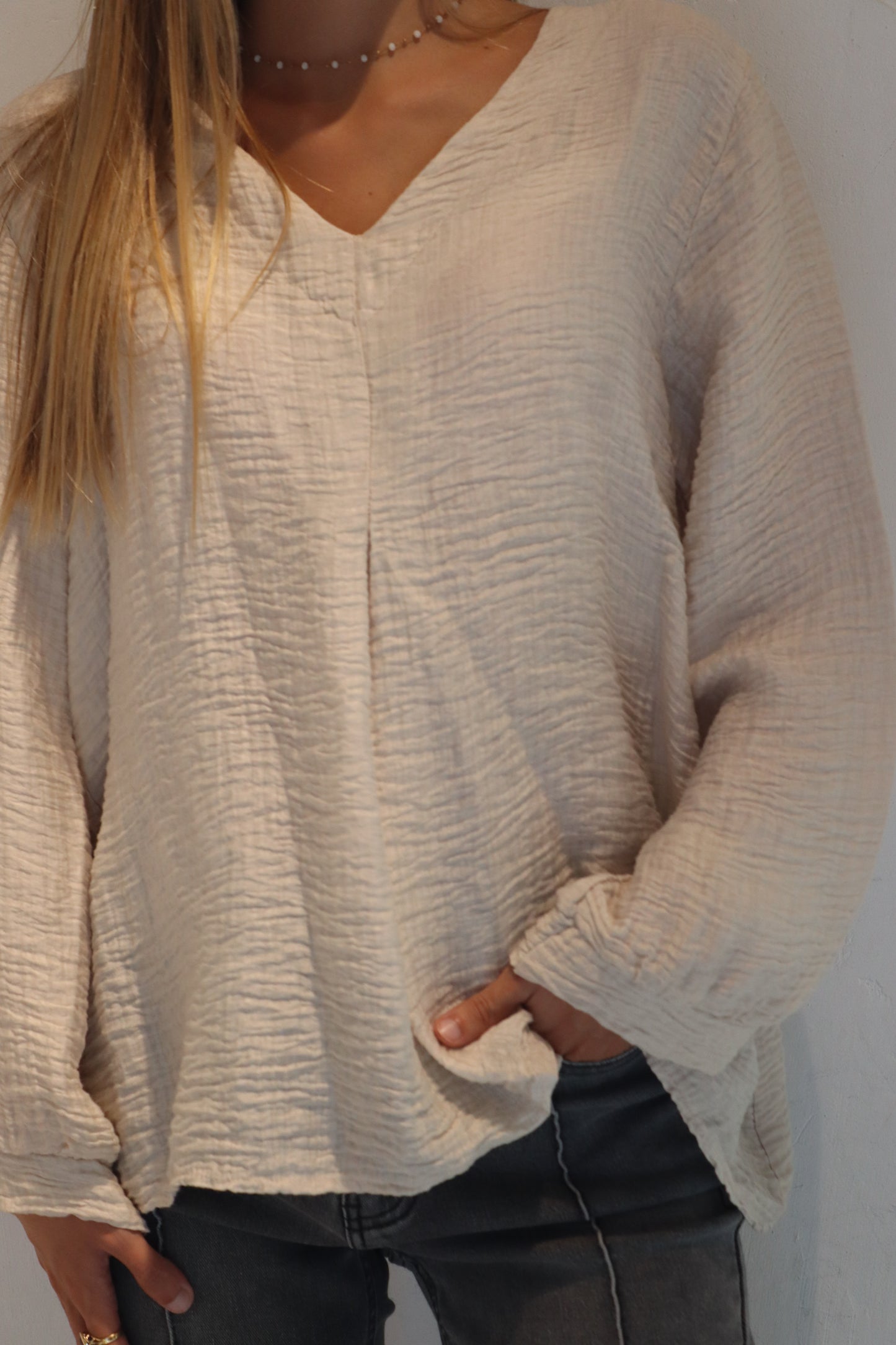 CAMISA CRIS BEIGE