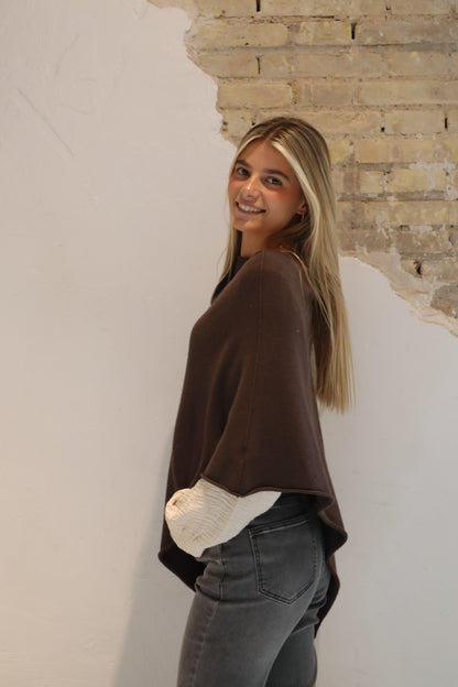 PONCHO LETI CHOCOLATE