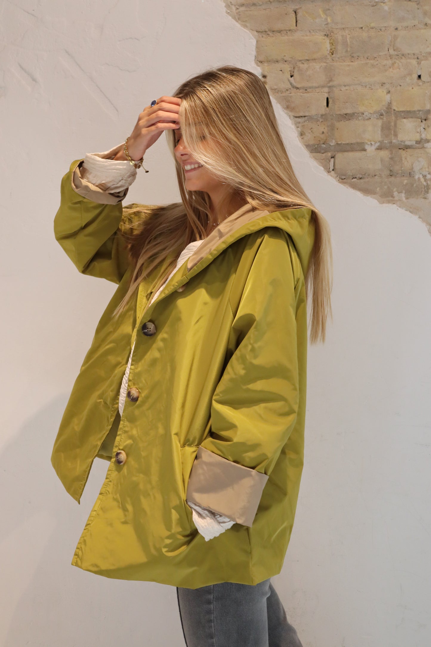 PARKA CAPUCHA PISTACHO