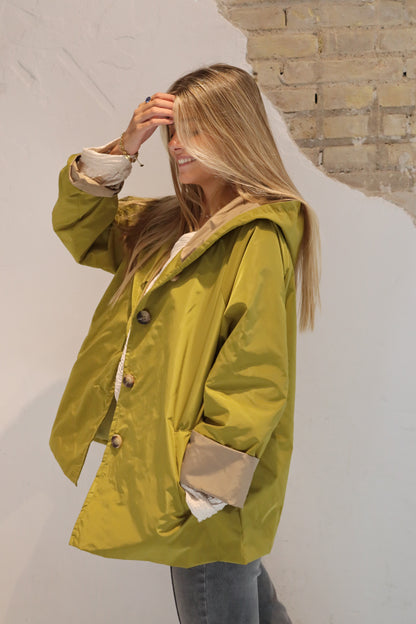 PARKA CAPUCHA PISTACHO