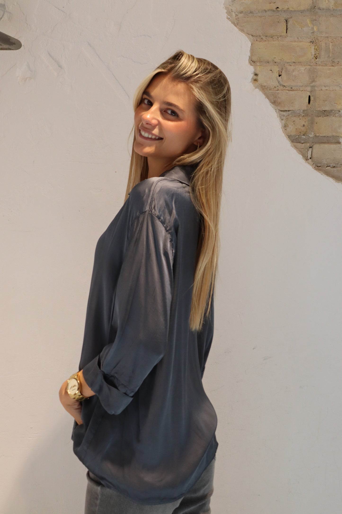 CAMISA MONACO GRIS